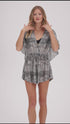 V-NECK BATWING SLEEVE ROMPER - CYBELE